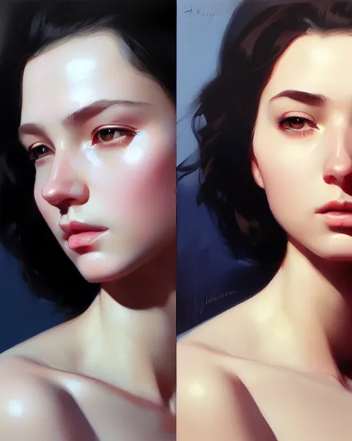 Image similar to stylized portrait of an artistic pose, composition, young dhasia whezka, realistic shaded, fine details, realistic shaded lighting poster by ilya kuvshinov, magali villeneuve, artgerm, jeremy lipkin and michael garmash and rob rey