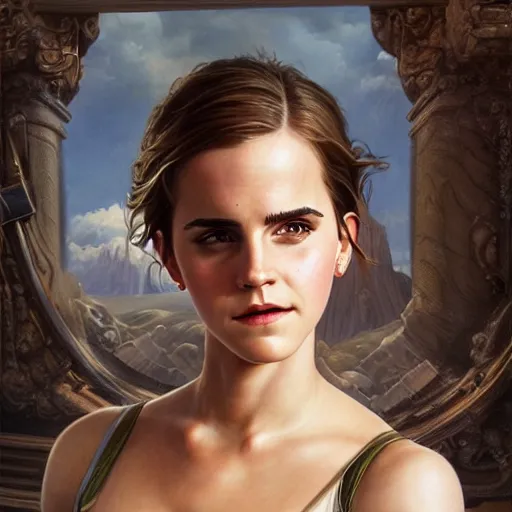 Prompt: epic portrait of emma watson, detailed, digital painting, artstation, concept art, donato giancola, joseph christian leyendecker, wlop, boris vallejo, breathtaking, high details, extremely detailed, establishing shot, artistic, hyper realistic, octane render