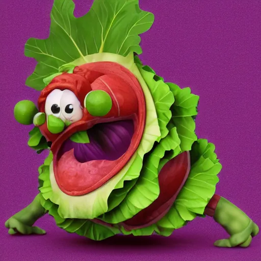 Prompt: an anthropomorphic cabbage running for president, ultra detailed, 8 k, trending on artstation, award - winning art,