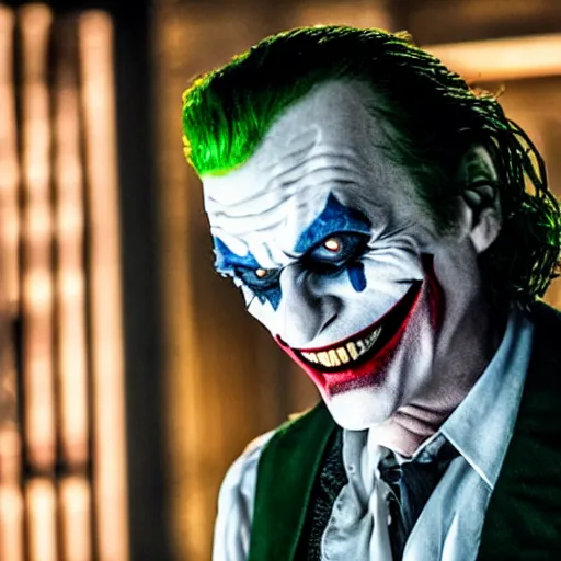 Image similar to film still of Jack Nicolson as joker in the new Joker movie