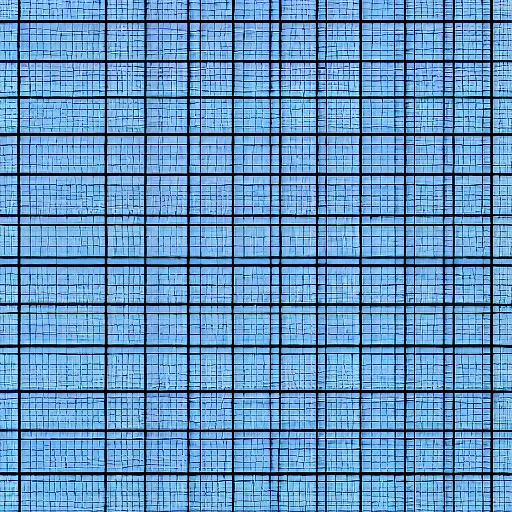 Image similar to a photo of an empty canvas with blue tape in the shape of a grid against a gray background