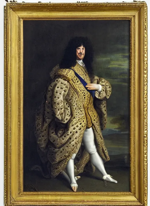 portrait of Louis xiv of France in his coronation garb