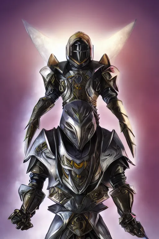 Image similar to helmet armor guardian destiny in witch queen illumination ray tracing hdr fanart arstation by sung choi robot ninja mask and eric pfeiffer and gabriel garza and casper konefal