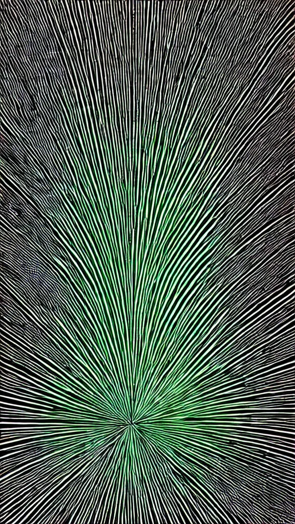 Image similar to neon chrome trendy grain with mirrorgloss iridescence linocut conceptual cult 4k hyperrealism