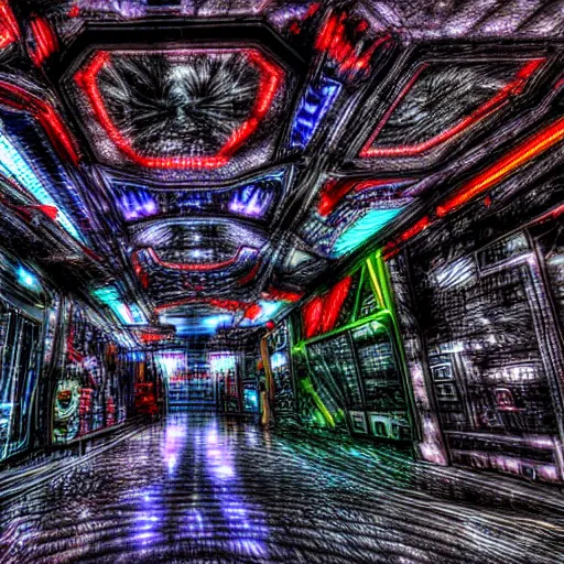 Prompt: cybernetic wonderland, hdr