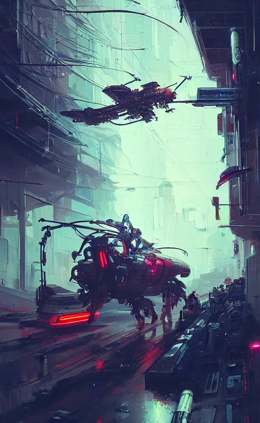 Image similar to detailed aptera vehicle, neon operator, cyberpunk futuristic neon, decorated with traditional japanese ornaments by ismail inceoglu dragan bibin hans thoma greg rutkowski alexandros pyromallis nekro rene maritte illustrated, perfect, fine details, realistic shaded