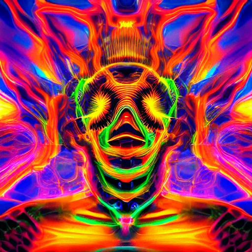 Prompt: DMT ego death, digital art, trending on artstation