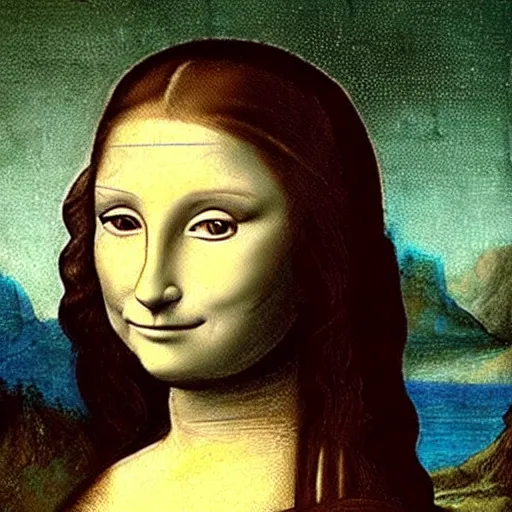 Image similar to gioconda as a cat, art by leonardo da vinci