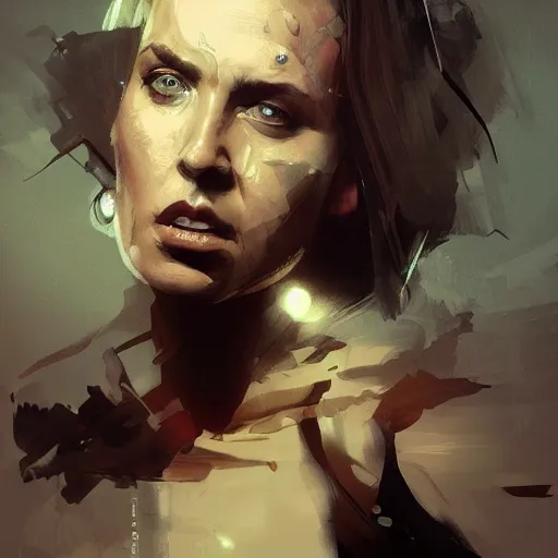 Image similar to portrait of Nicolas Cage as a woman, dramatic lighting, illustration by Greg rutkowski, yoji shinkawa, 4k, digital art, concept art, trending on artstation