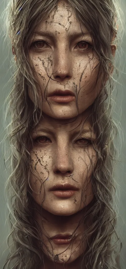 Image similar to realistic detailed portrait of the snake women, dynamic lighting, photorealistic fantasy concept art, trending on art station, stunning visuals, creative, cinematic, ultra detailed