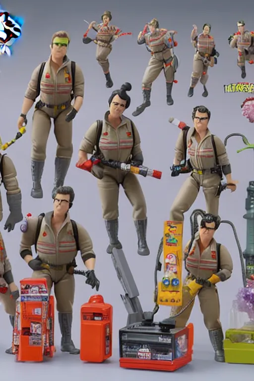 Image similar to ghostbusters action figures individual product shot by hasbro, mattel