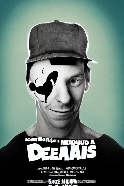 Image similar to a movie poster featuring Deadmau5