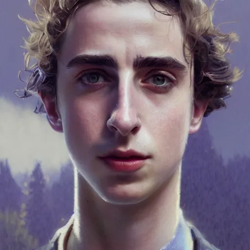 Image similar to highly detailed portrait of timothee chalamet, in gta v, stephen bliss, unreal engine, fantasy art by greg rutkowski, loish, rhads, ferdinand knab, makoto shinkai and lois van baarle, ilya kuvshinov, rossdraws, tom bagshaw, global illumination, radiant light, detailed and intricate environment