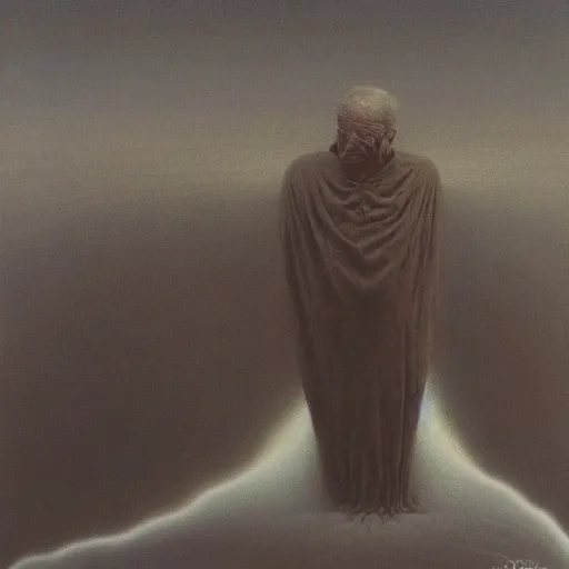 Image similar to Joe Biden. Failure. Zdzisław Beksiński