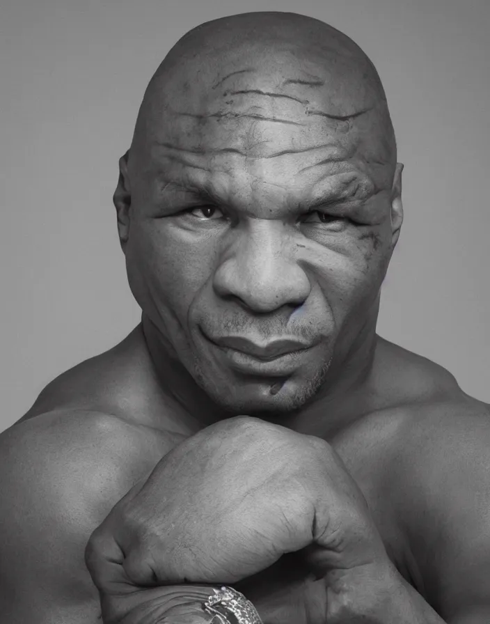 Image similar to photo portrait of Mike Tyson