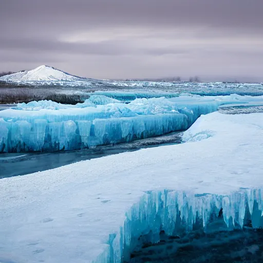 Image similar to frozen tsunami