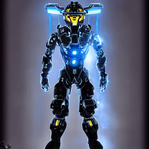 Prompt: Steampunk tron on halo