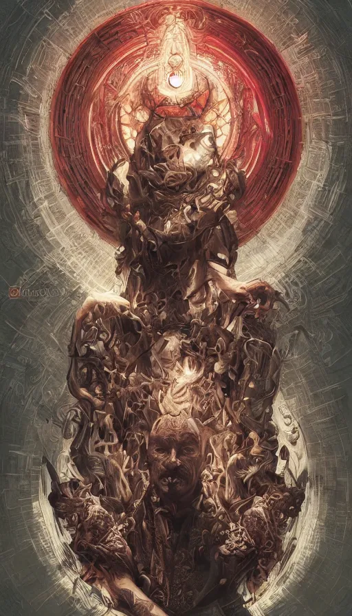 Image similar to seventh seal, fame of thrones, lord of daggers, neon, fibonacci, sweat drops, intricate fashion clothing, insane, intricate, highly detailed, surrealistic, digital painting, artstation, concept art, smooth, sharp focus, illustration, Unreal Engine 5, 8K, art by artgerm and greg rutkowski and alphonse mucha