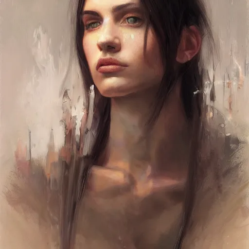 Prompt: portrait of a mage, sharp focus, ethereal light, by livia prima