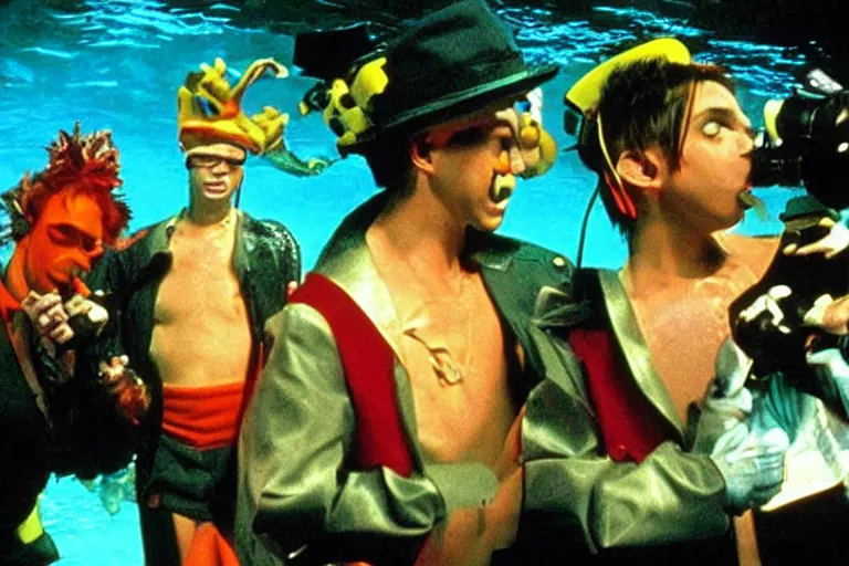 Image similar to diving deep with monkeybone, scene from monkeybone 2001