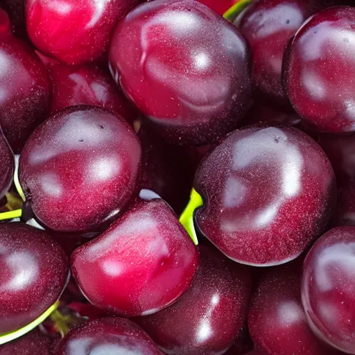 Prompt: a perfect photo of a close-up cherry. Behance