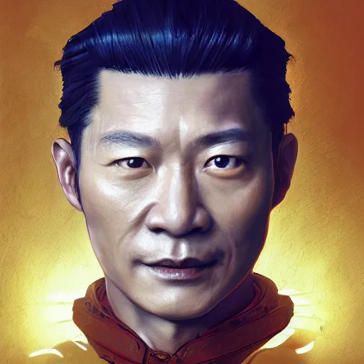 Prompt: portrait painting of a 3 0 year old chinese taoist priest, like andy lau, amiable by wenjun lin, irakli nadar, bright colors, octopath traveler, wenjun lin, unreal engine 5 highly rendered, global illumination, radiant light, detailed and intricate environment