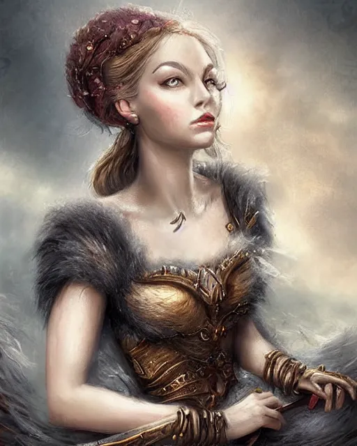 Image similar to a beautiful female fantasy portrait