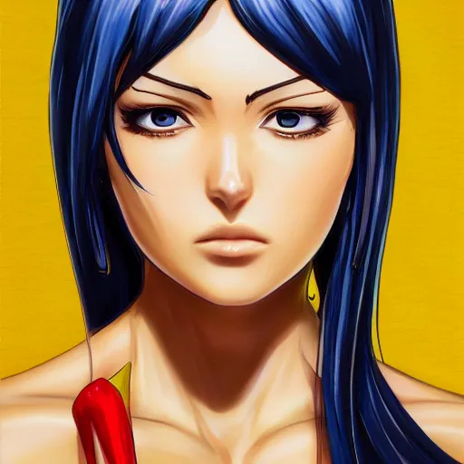 Image similar to a portrait nico robin by eiichiro oda, 4 k resolution, artstation, high detail, female body