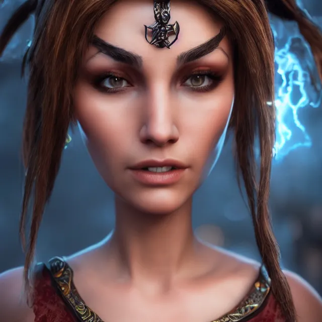 Image similar to perfectly centered close up portrait, magical mage, candid photography, by anne stokes, highly detailed, character concept, unreal engine 5