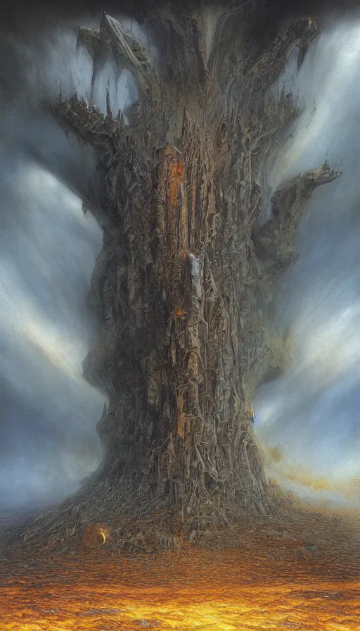 Prompt: the end of the world, by john howe