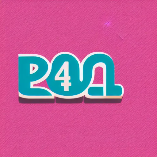 Prompt: petrol colored logo for a telecommunication provider called yallo with a pink flamingo on the side, 4 k,