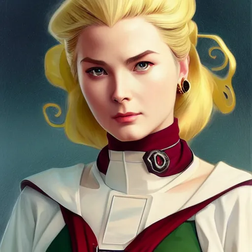 Prompt: Grace Kelly as Tsunade from Naruto, western, D&D, fantasy, intricate, elegant, highly detailed, digital painting, artstation, concept art, matte, sharp focus, illustration, art by Artgerm and Greg Rutkowski and Alphonse Mucha