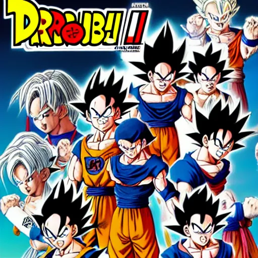 Prompt: dragon ball manga