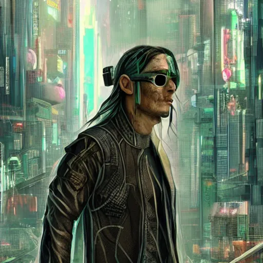 Image similar to Cyberpunk Hobbit