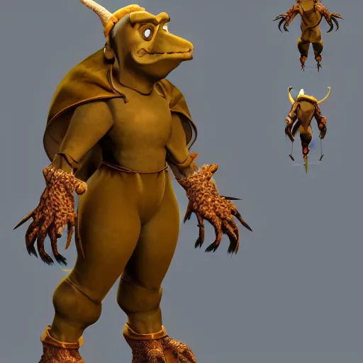 Image similar to character 3 d concept art page of a humanoid troll with a coat as an enemy in spyro the dragon video game concept art, spyro trilogy remaster concept art, playstation 1 era graphics, activision blizzard style, 4 k resolution concept art