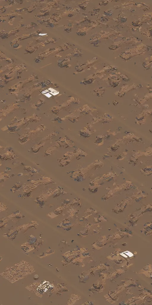 Image similar to a mars colony populated entirely by dogs, 8k, highly detailed