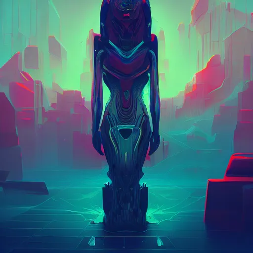 Prompt: artificial super consciousness by anton fadeev, by hr giger, trending on artstation, masterpiece, octa render