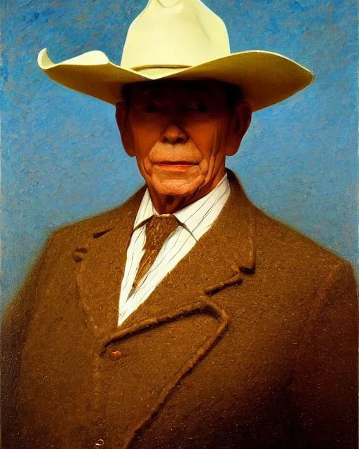 Image similar to portrait, Hank Williams Sr wearing hat, impasto, Jean-Leon Gerome, chuck close:7, carl spitzweg:7, cinematic light, full face, symmetrical face