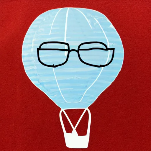 Image similar to walter white as a hot air balloon