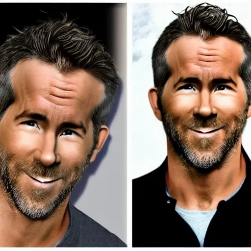 Prompt: ryan reynolds morphed with a pickle