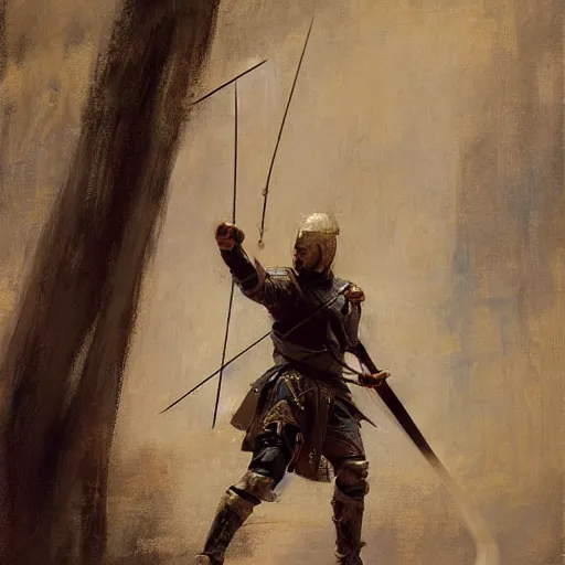 Image similar to medieval archer by ruan jia