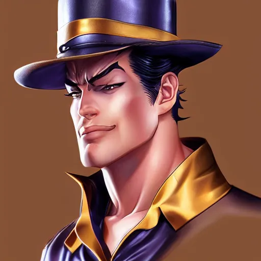 Image similar to jotaro kujo, art by artgerm