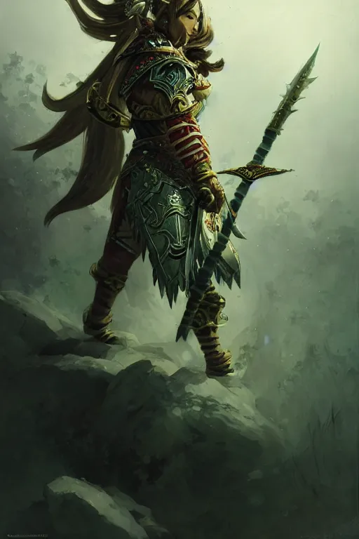 Prompt: sakimi chan, legendary warrior, heroic fighter, world of warcraft, decorative ornaments, battle armor, by carl spitzweg, ismail inceoglu, vdragan bibin, hans thoma, greg rutkowski, alexandros pyromallis, perfect face, sharply focused, sharply detailed, centered, rule of thirds, realistic shading