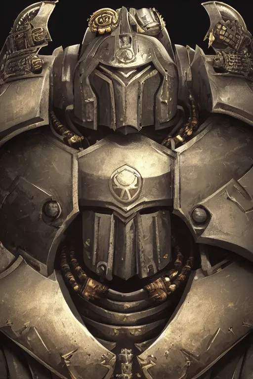 Image similar to armor portrait heros warhammer 4 0 k horus heresy fanart - the primarchs emperor by johannes helgeson animated with vfx concept artist & illustrator global illumination ray tracing hdr fanart arstation zbrush central hardmesh 8 k octane renderer comics stylized