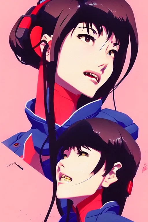 Image similar to a ultradetailed beautiful painting of misato from evangelion, by conrad roset, greg rutkowski and makoto shinkai trending on artstation