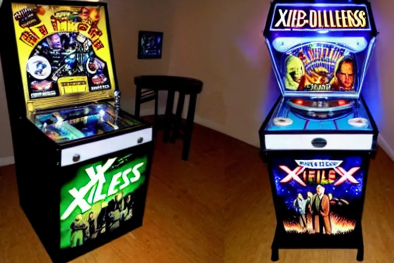 Prompt: X-Files pinball machine
