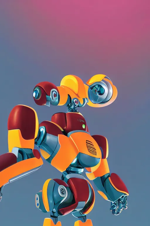 Image similar to metabots medabots medarotto medarot robot minimalist comics, behance hd by jesper ejsing, by rhads, makoto shinkai and lois van baarle, ilya kuvshinov, rossdraws global illumination ray tracing hdr radiating a glowing aura