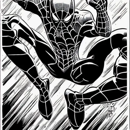 Image similar to spiderr man a comic book panel by ryan stegman deviantart contest winner photorealism official art marvel comics dynamic pose