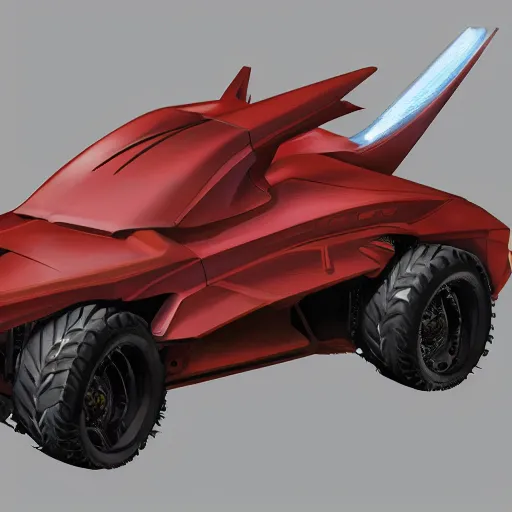 Image similar to concept art new razorback transport vehicle design, studio photo halo