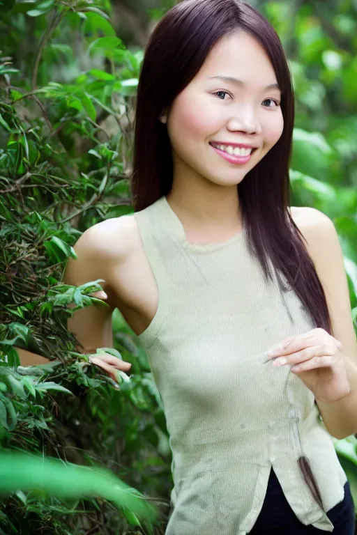 Prompt: photo young woman toph avatar closeup vietnam 1 4 8 7 5 0 8 3